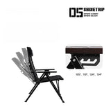 アウトドアキャンプ用調節可能折りたたみ戦術チェア
