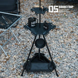 六角形キャンプ戦術風折りたたみ収納テーブル