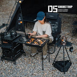 六角形キャンプ戦術風折りたたみ収納テーブル