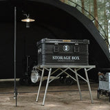 多機能軽量ステンレス製アウトドア折りたたみテーブル