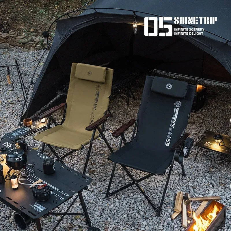 アウトドアキャンプ用調節可能折りたたみ戦術チェア