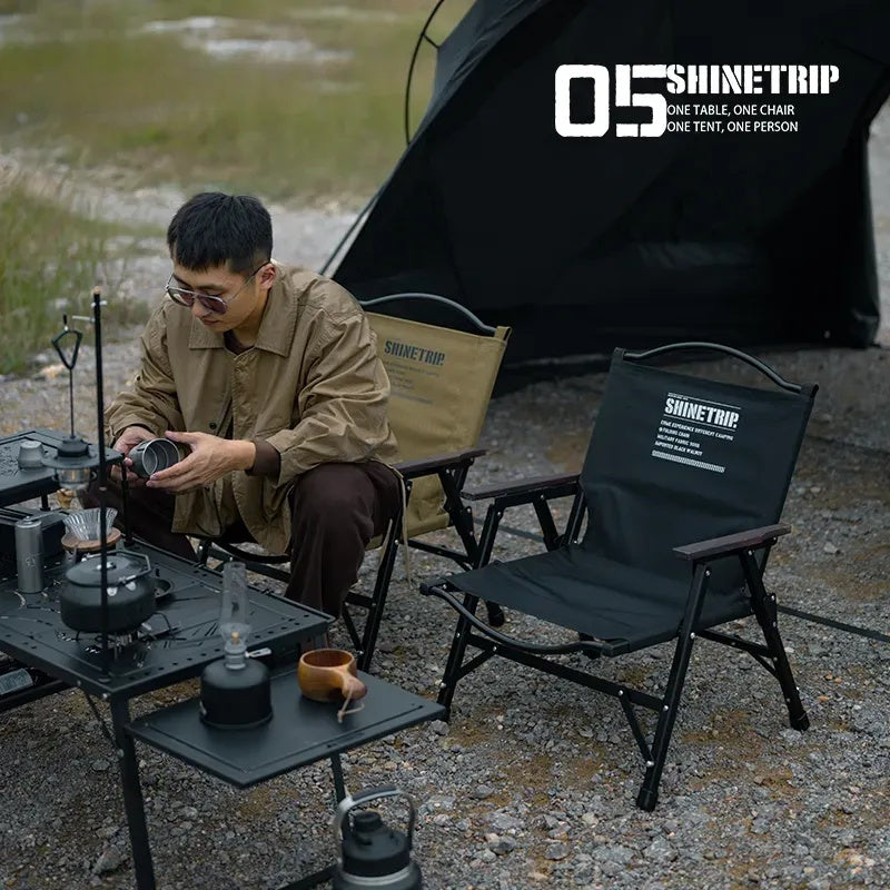 ミリタリー風折りたたみ式タクティカルクミットチェア