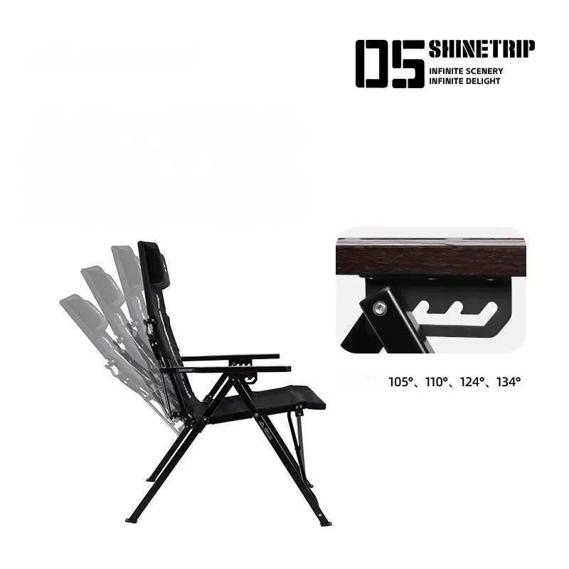 アウトドアキャンプ用調節可能折りたたみ戦術チェア